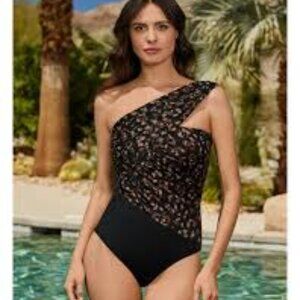 $176 Magicsuit Women's La Paz Goddess Convertible One-Piece Swimsuit Size 12